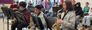Saltonstall School Band performs at the Mayor Jean A. Levesque Community Life Center